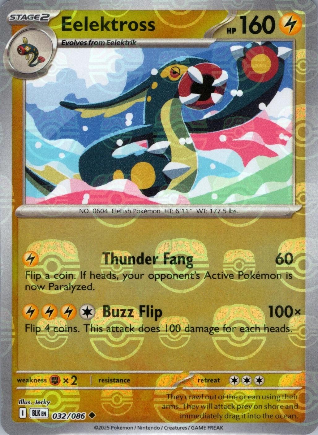 Black Bolt Eelektross [Master-Ball] Pokémon card